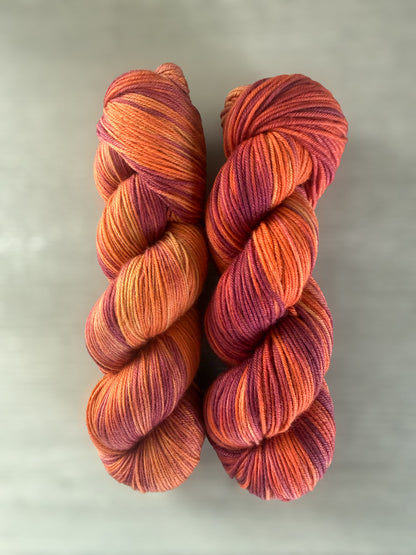 Equinox Glow Artisan Hand Dyed Merino Wool Yarn