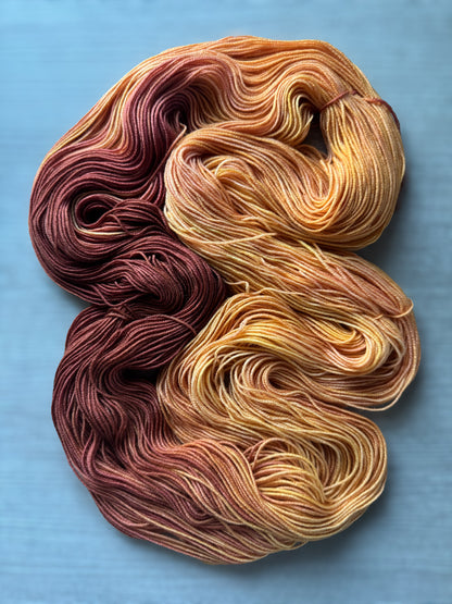 Fall Mum's The Word Artisan Hand Dyed Merino Wool Yarn
