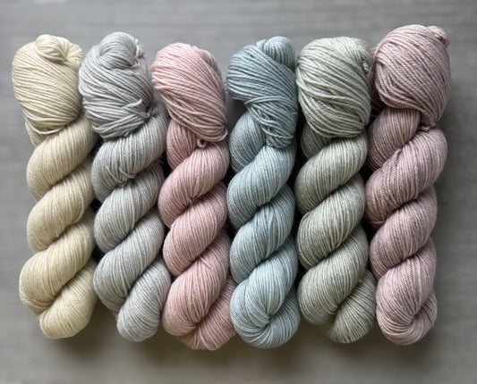 Fanciful Fairies Collection Mini Set Hand Dyed Yarn Mini Skein Set