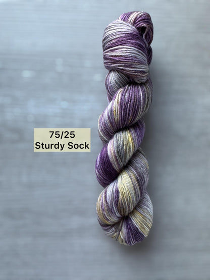 Fancy Pansy Artisan Hand Dyed Merino Wool Yarn