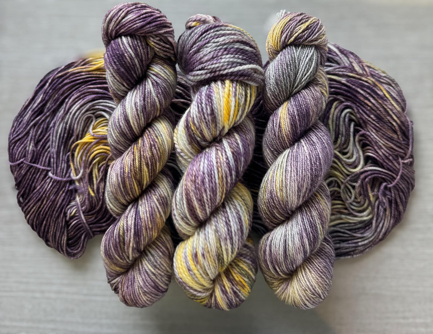 Fancy Pansy Artisan Hand Dyed Merino Wool Yarn