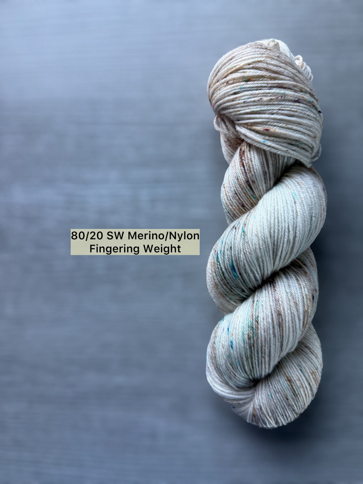 Fireside Frost Speckled Artisan Hand Dyed Merino Wool Yarn