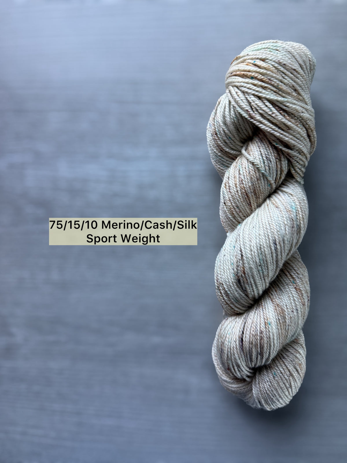 Fireside Frost Speckled Artisan Hand Dyed Merino Wool Yarn