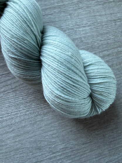 Frozen Aqua Artisan Hand Dyed Merino Wool Yarn