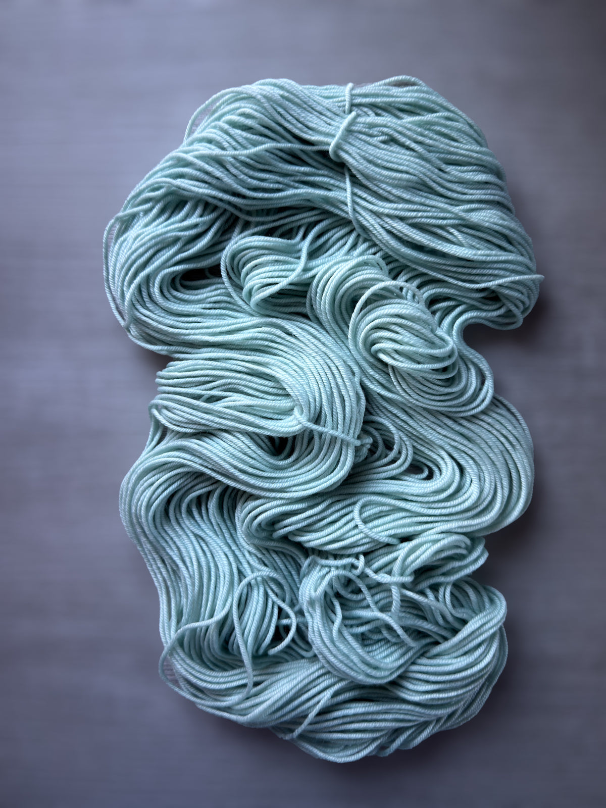 Frozen Aqua Artisan Hand Dyed Merino Wool Yarn