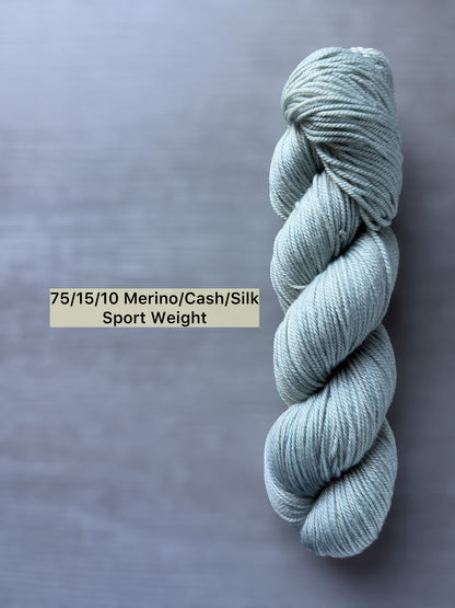 Frozen Aqua Artisan Hand Dyed Merino Wool Yarn