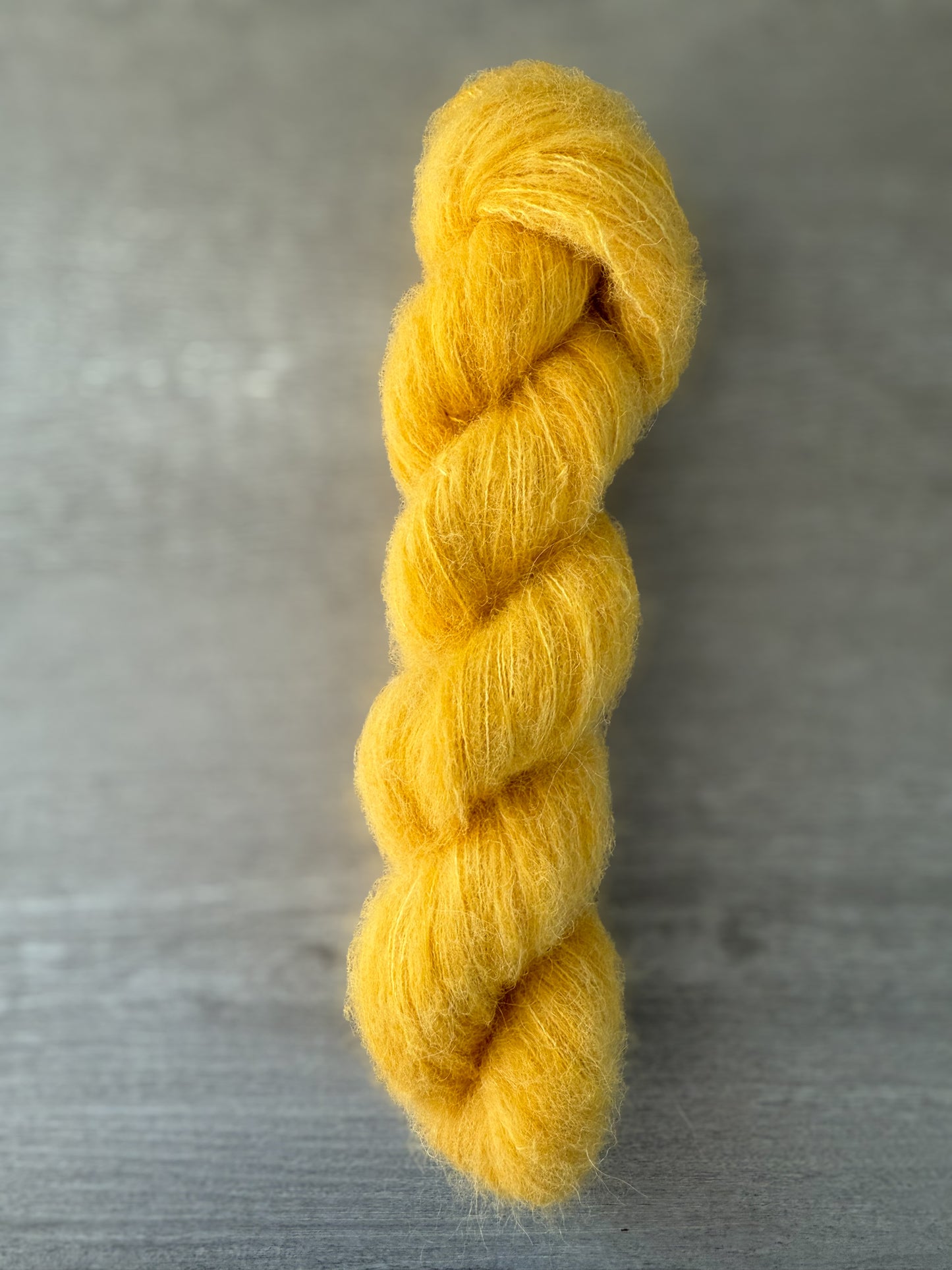 Goldenrod Suri/Silk Artisan Hand Dyed Yarn