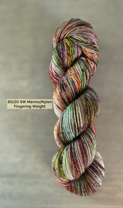 Graffiti Artisan Hand Dyed Merino Wool Yarn