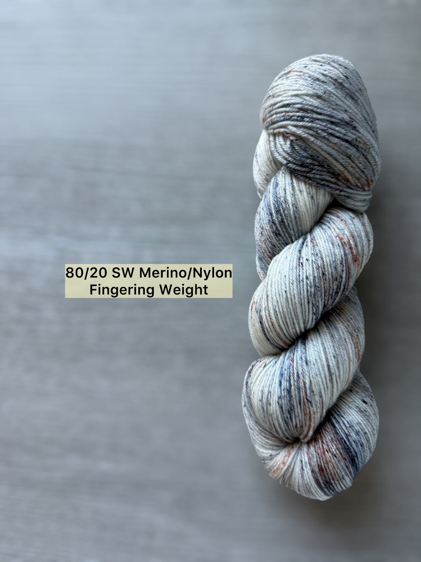 Granite Speckled Hand Dyed Merino Wool Yarn