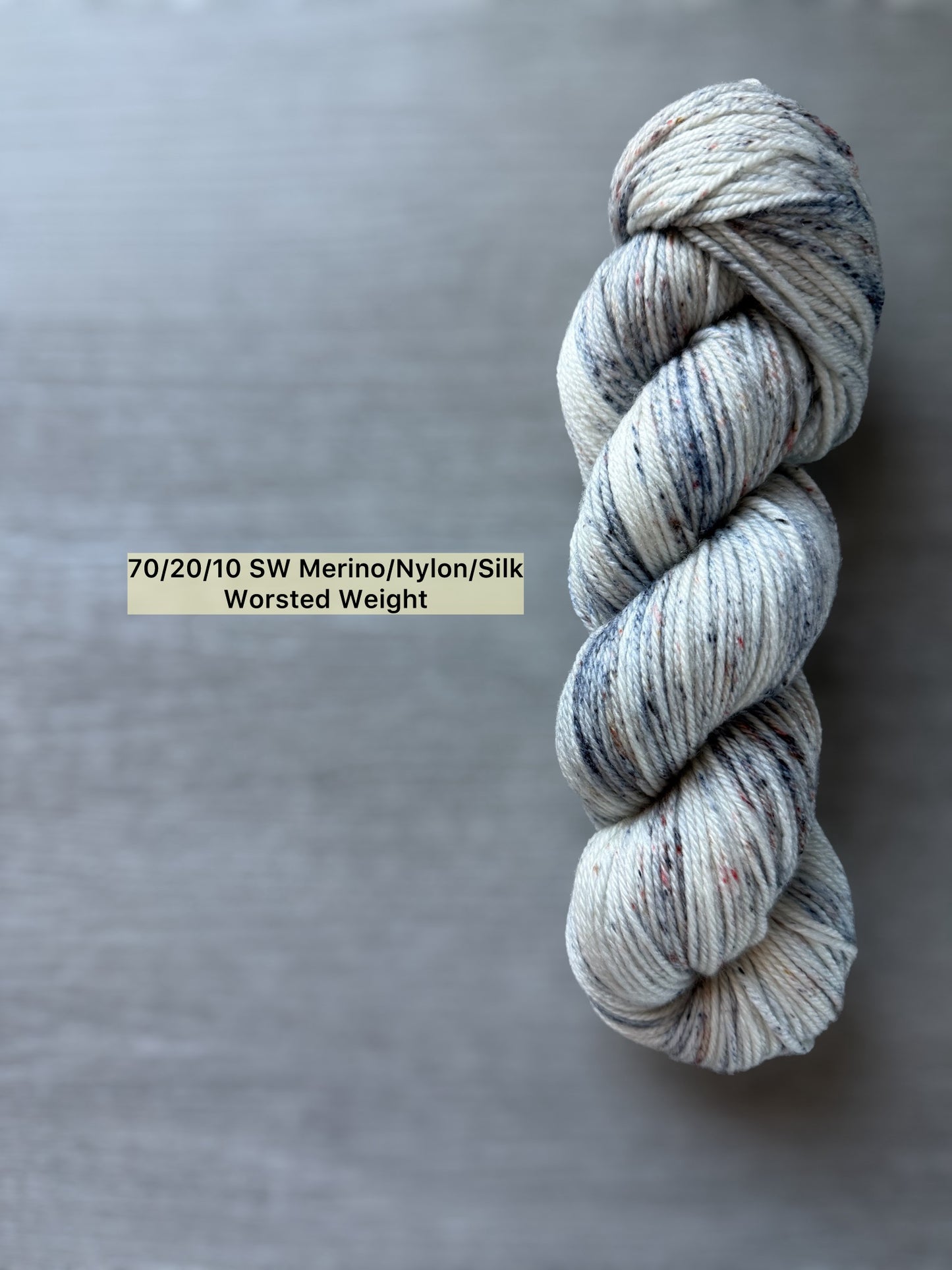 Granite Speckled Hand Dyed Merino Wool Yarn