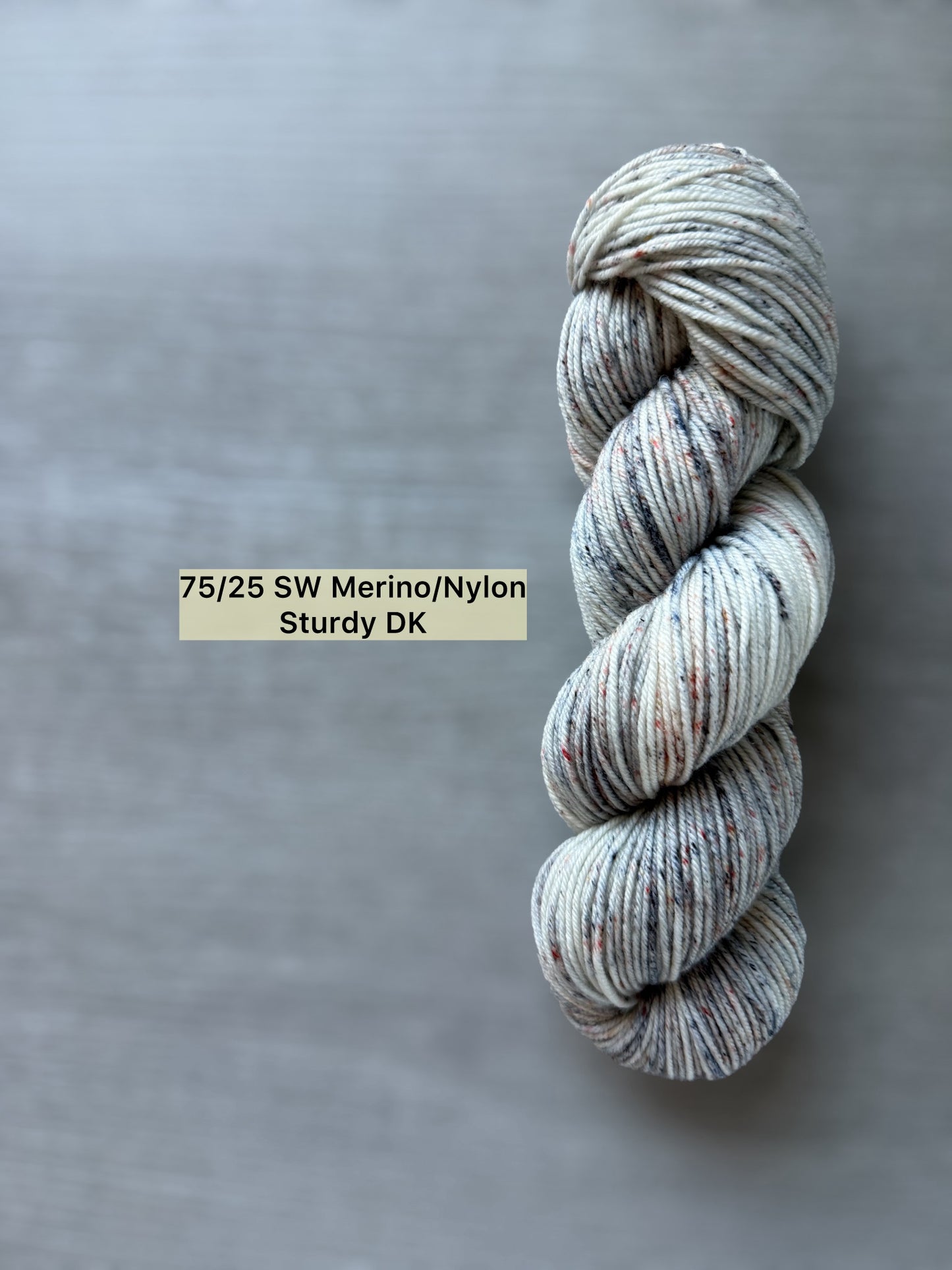 Granite Speckled Hand Dyed Merino Wool Yarn