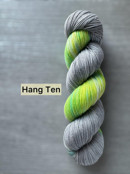 Neon Variegated Artisan Hand Dyed Merino Wool Yarn