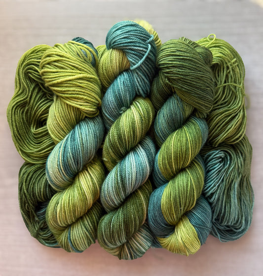 Hug A Tree Artisan Hand Dyed Merino Wool Yarn