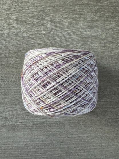 Spring Crocus In Snow Artisan Hand Dyed Yarn
