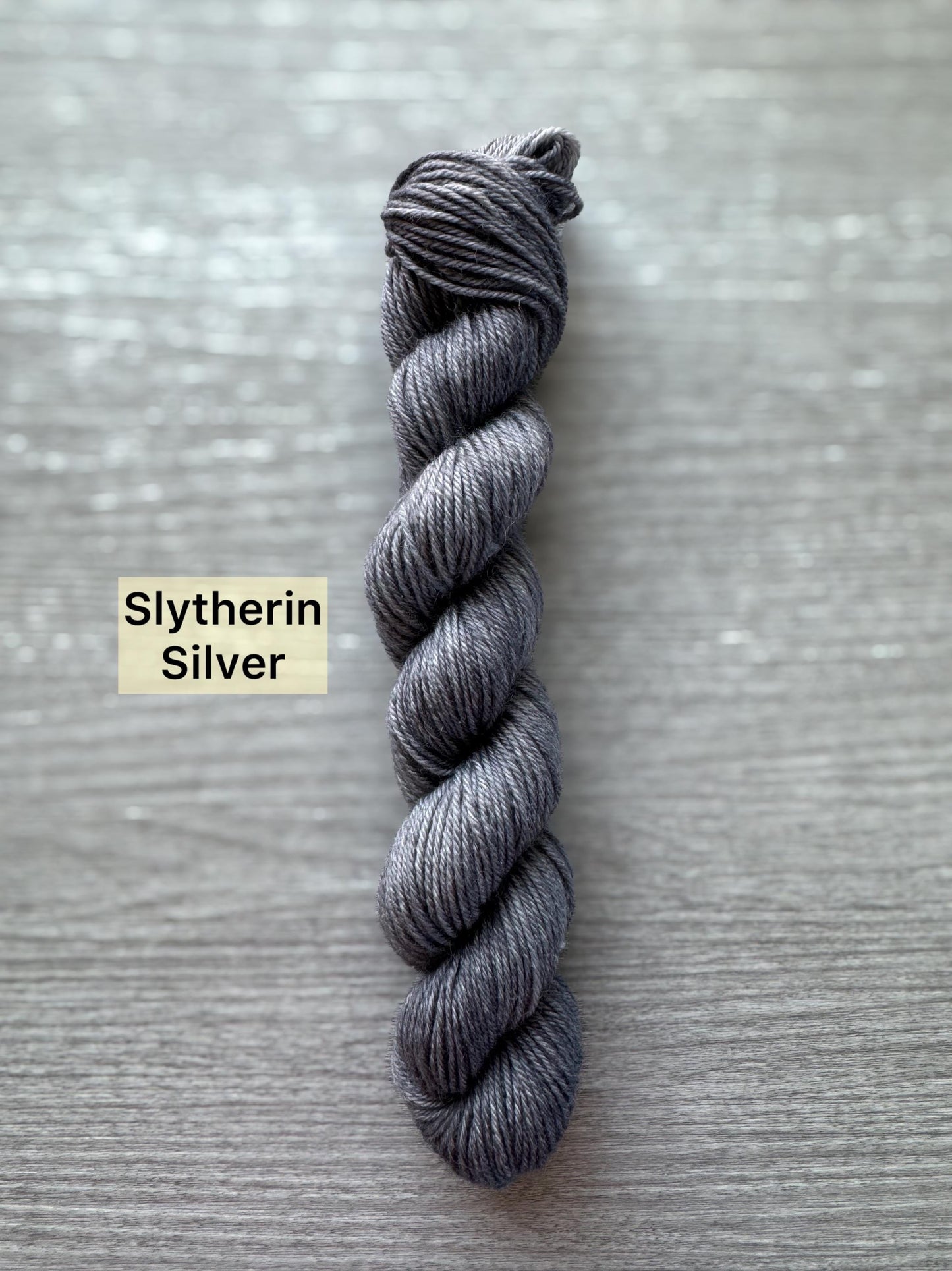 Slytherin House Hand Dyed Mini Skein Harry Potter Inspired Yarn