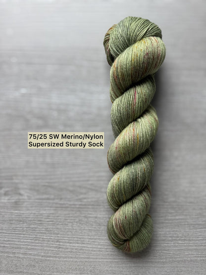 Supersized Painted Turtle Artisan Yarn Hand Dyed Merino Wool