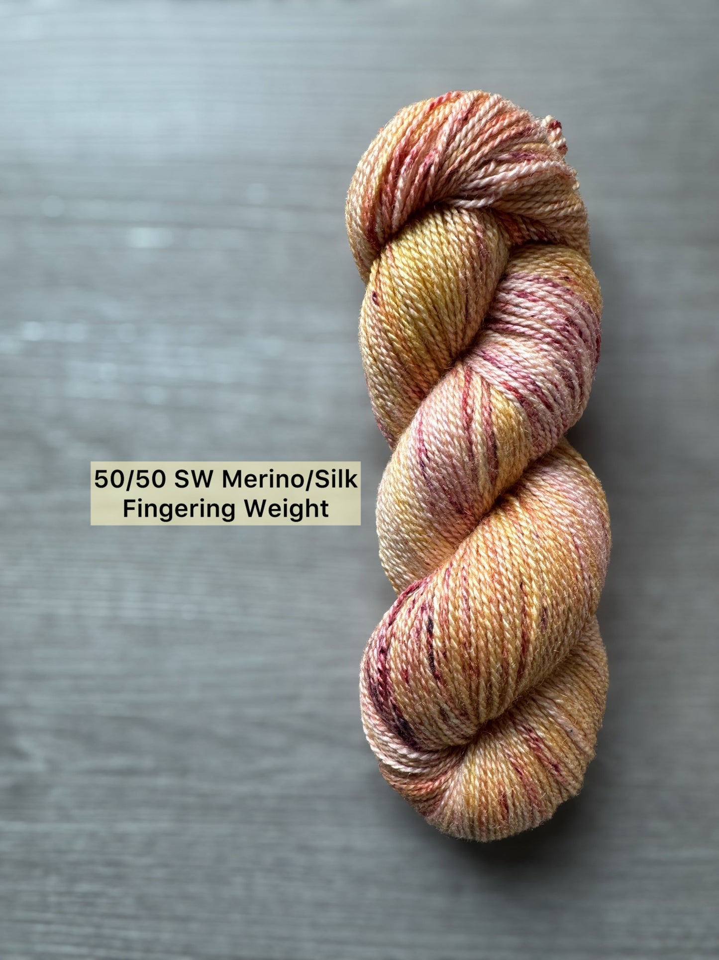 Just Peachy Artisan Hand Dyed Merino Wool Yarn