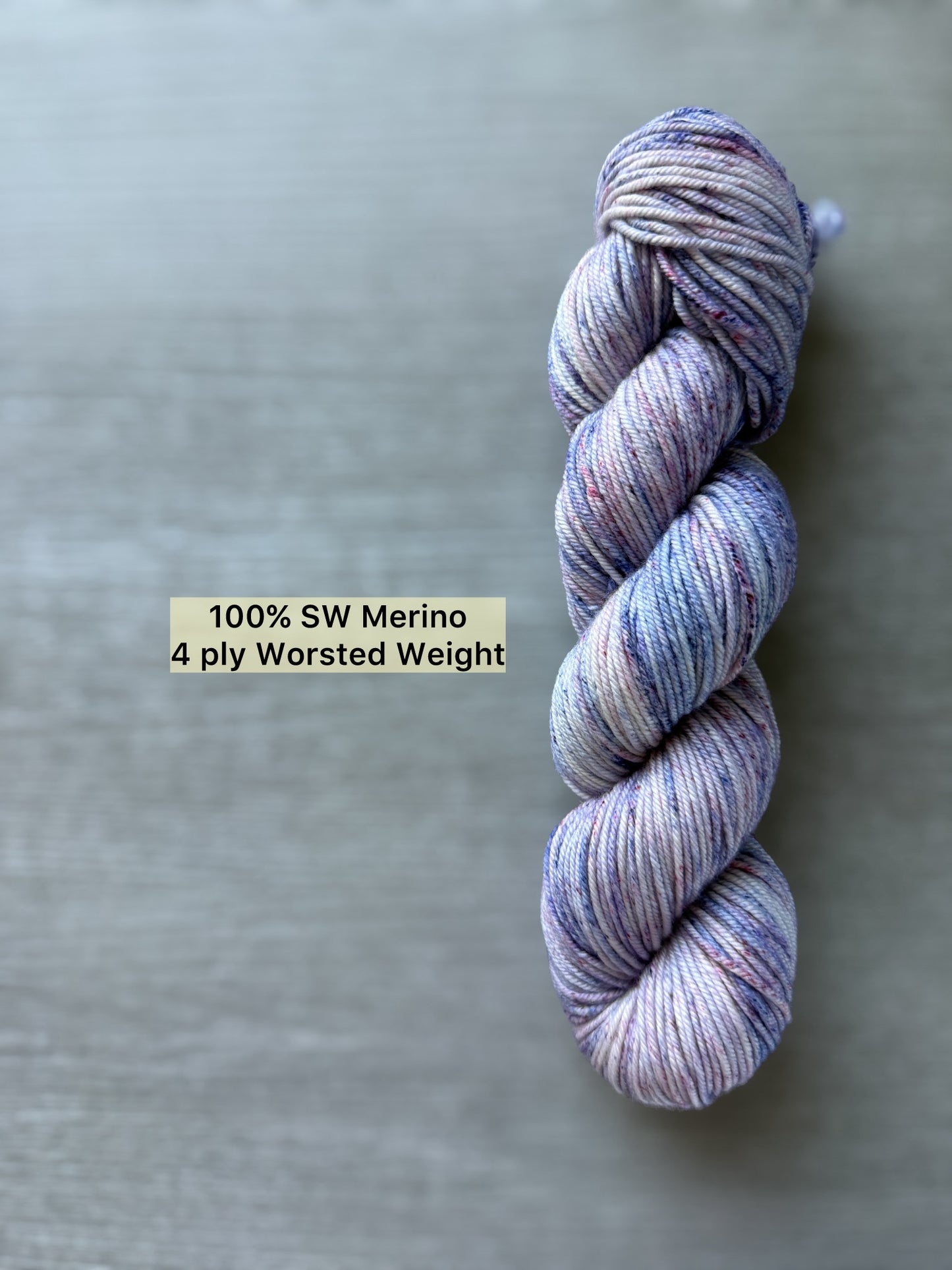 Keep Calm and Lilac On Speckled Hand Dyed Merino Wool Yarn