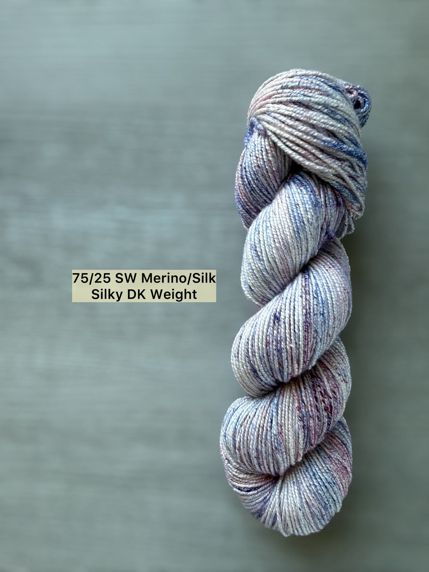 Keep Calm and Lilac On Speckled Hand Dyed Merino Wool Yarn