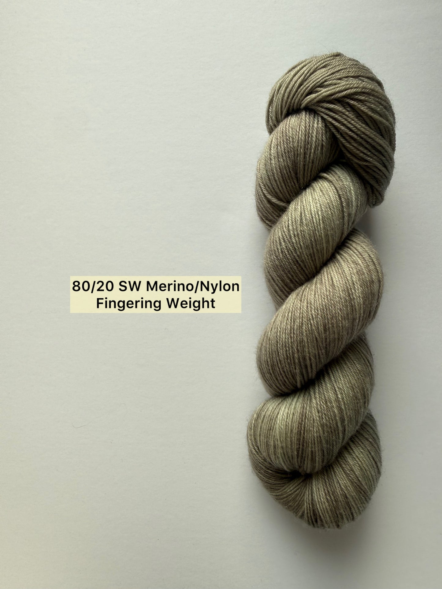 Kool Khaki Artisan Hand Dyed Merino Wool Yarn