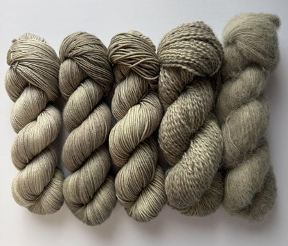 Kool Khaki Artisan Hand Dyed Merino Wool Yarn