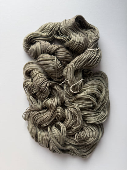 Kool Khaki Artisan Hand Dyed Merino Wool Yarn