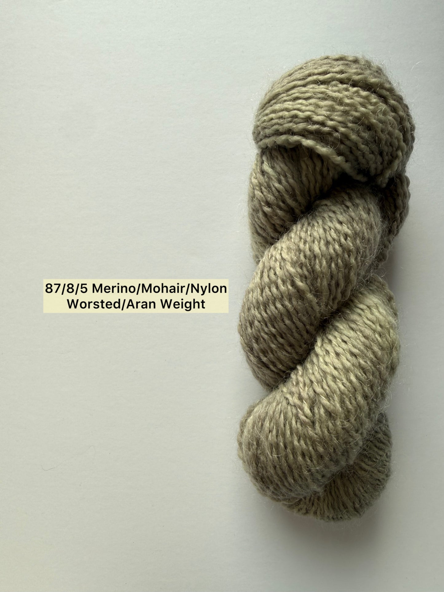 Kool Khaki Artisan Hand Dyed Merino Wool Yarn
