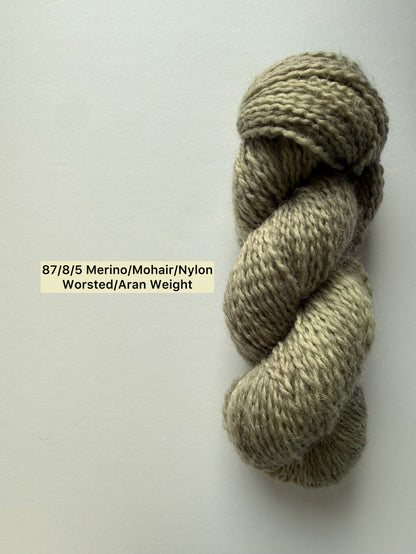 Kool Khaki Artisan Hand Dyed Merino Wool Yarn