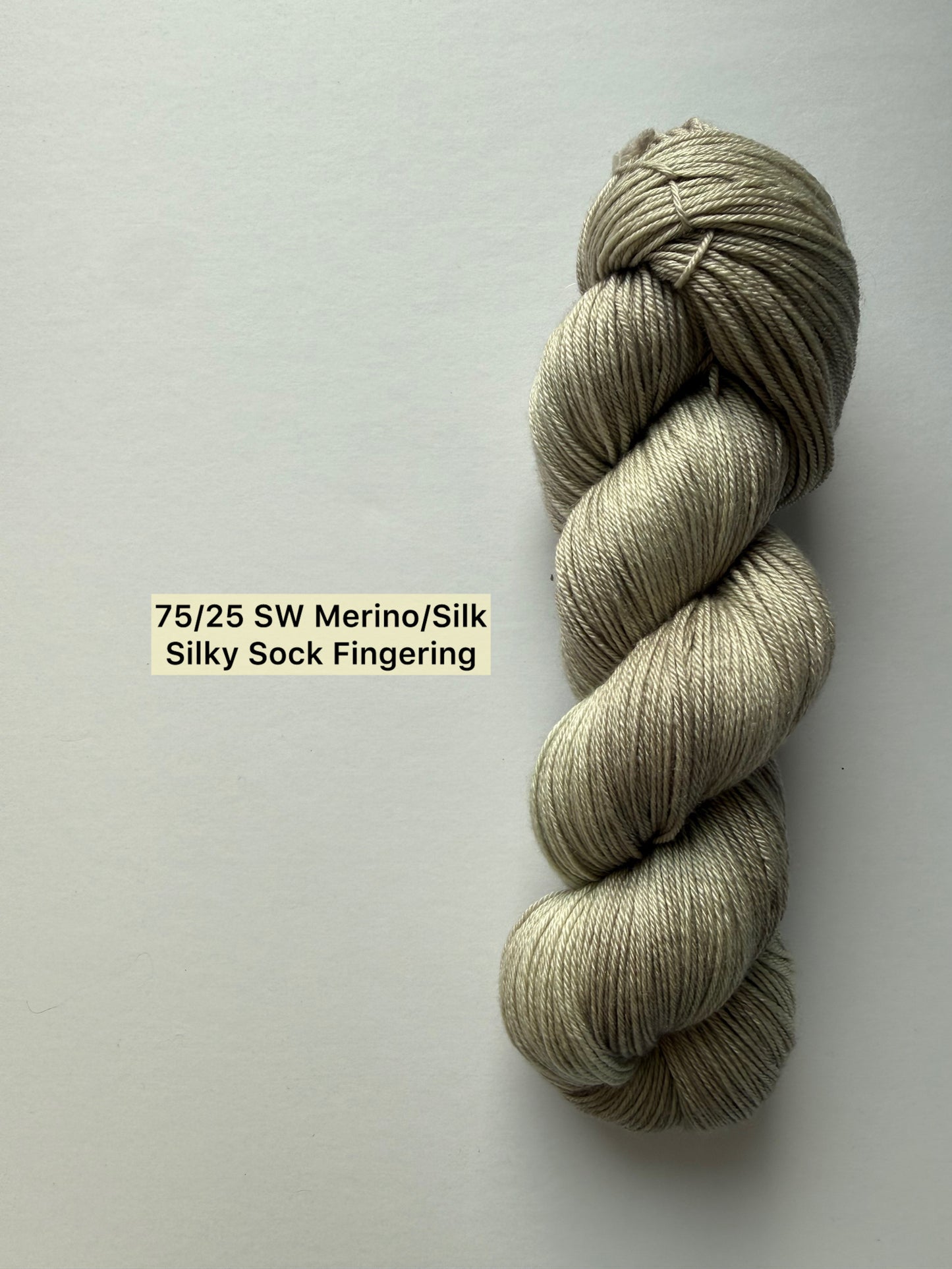 Kool Khaki Artisan Hand Dyed Merino Wool Yarn