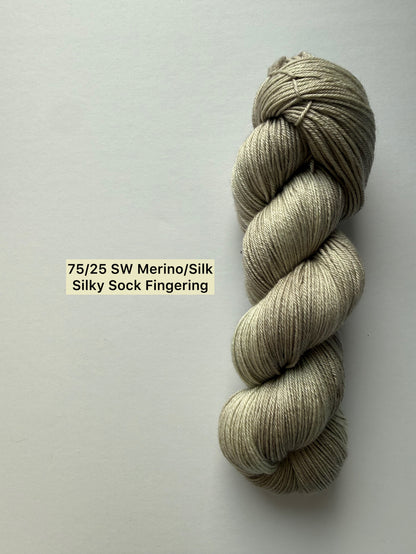 Kool Khaki Artisan Hand Dyed Merino Wool Yarn