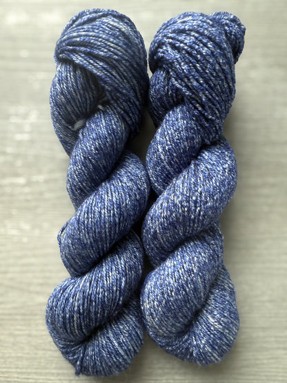 Lapis Lazuli Heathered Artisan Hand Dyed Merino Wool Yarn