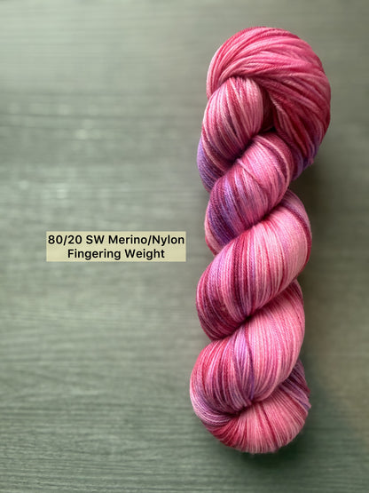 Love Struck Artisan Hand Dyed Merino Wool Yarn
