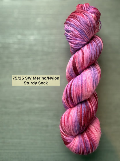 Love Struck Artisan Hand Dyed Merino Wool Yarn