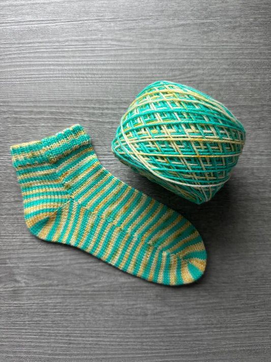 Macaw In The Amazon Basin Artisan Hand Dyed Merino Wool Yarn