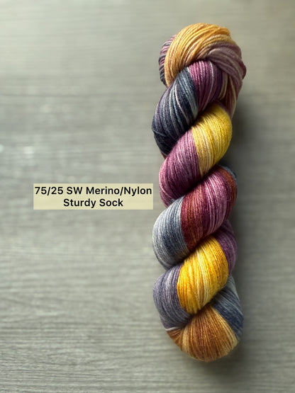 Malabar Squirrel Artisan Hand Dyed Merino Wool Yarn