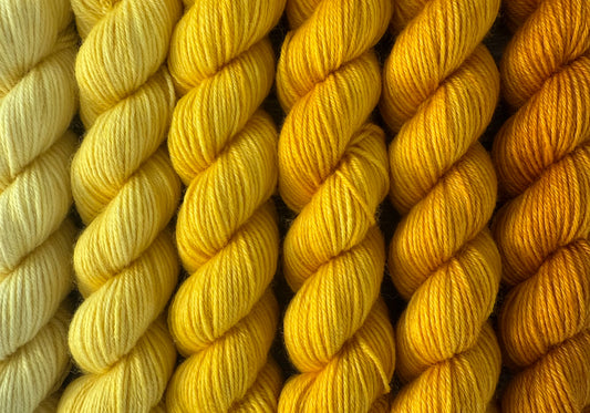 Marigold Hand Dyed Mini Heap Fade Set