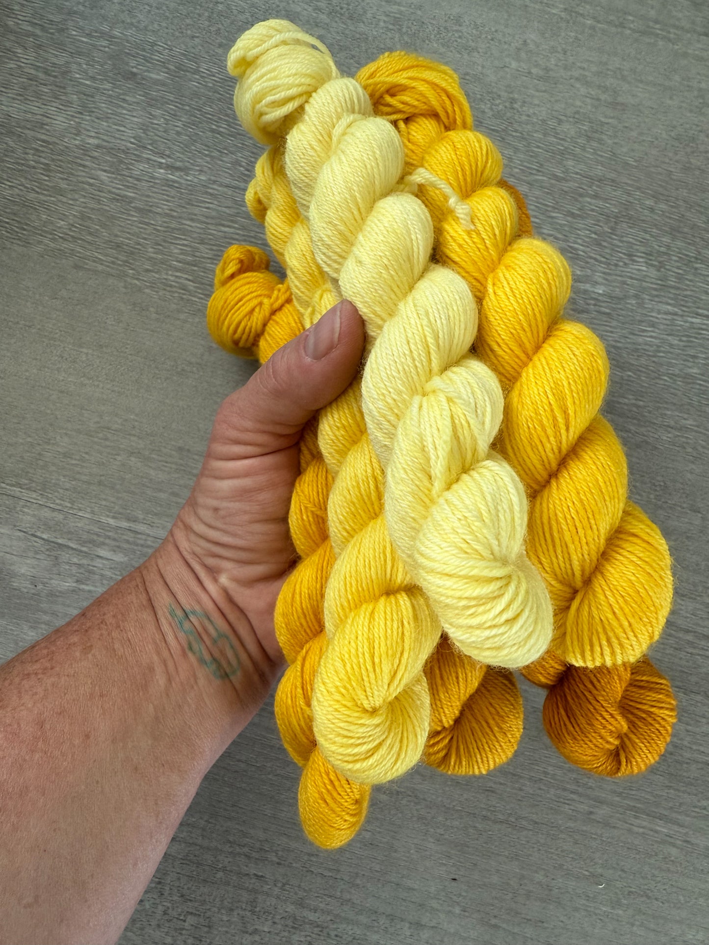 Marigold Hand Dyed Mini Heap Fade Set