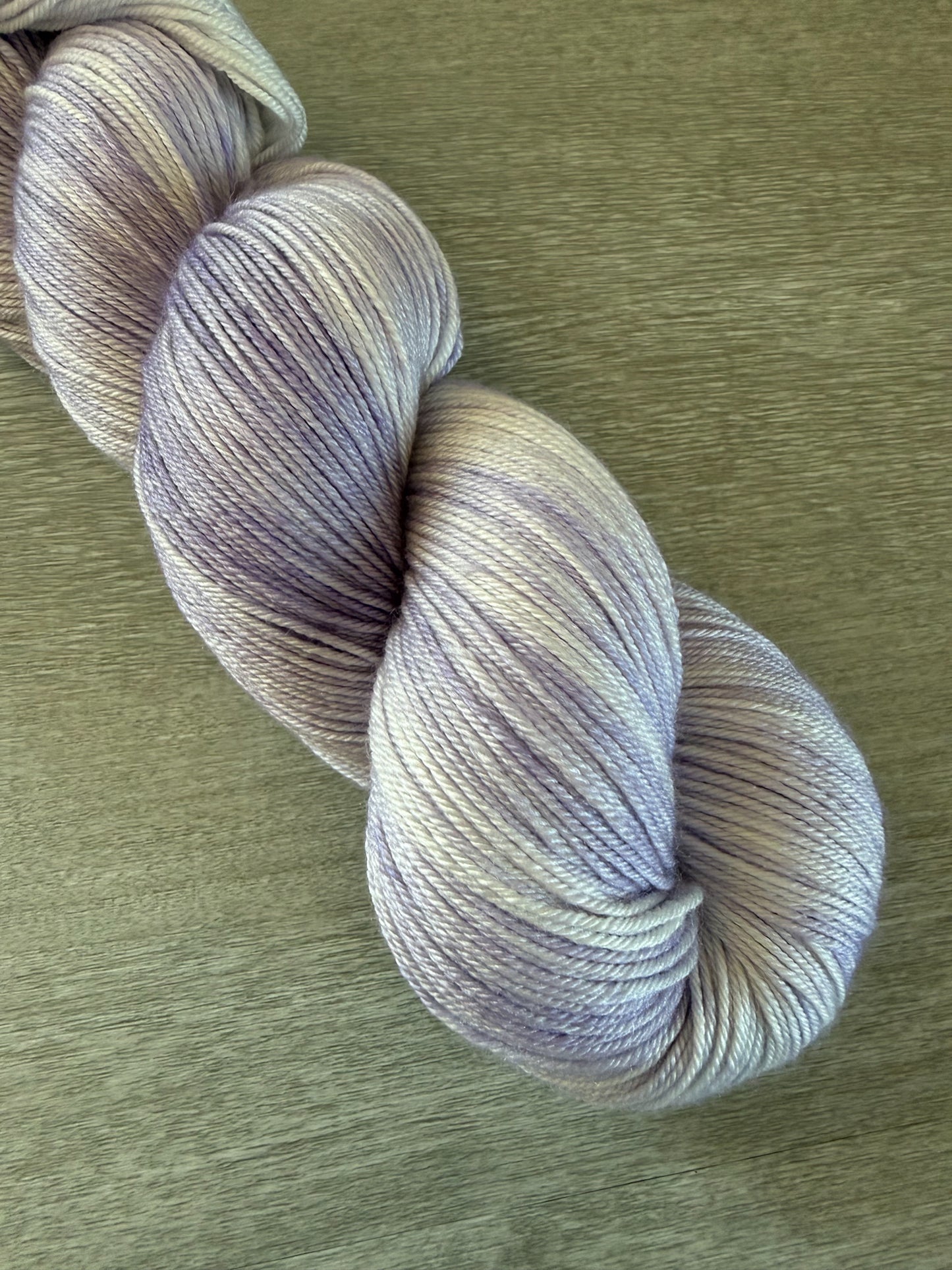 Mauve Marbled Artisan Hand Dyed Merino Wool Yarn