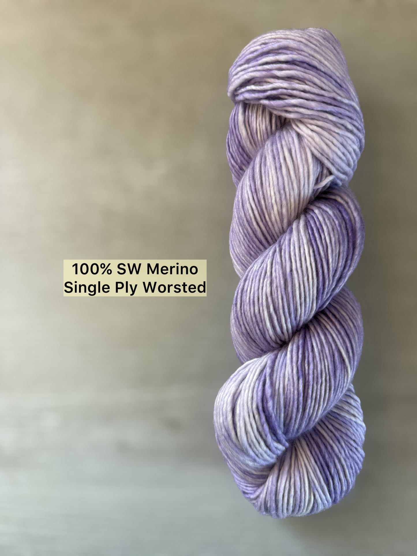 Mauve Marbled Artisan Hand Dyed Merino Wool Yarn