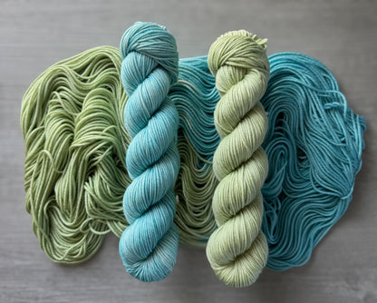 Mermaid Tears Sea Glass Artisan Dyed Merino Wool Yarn