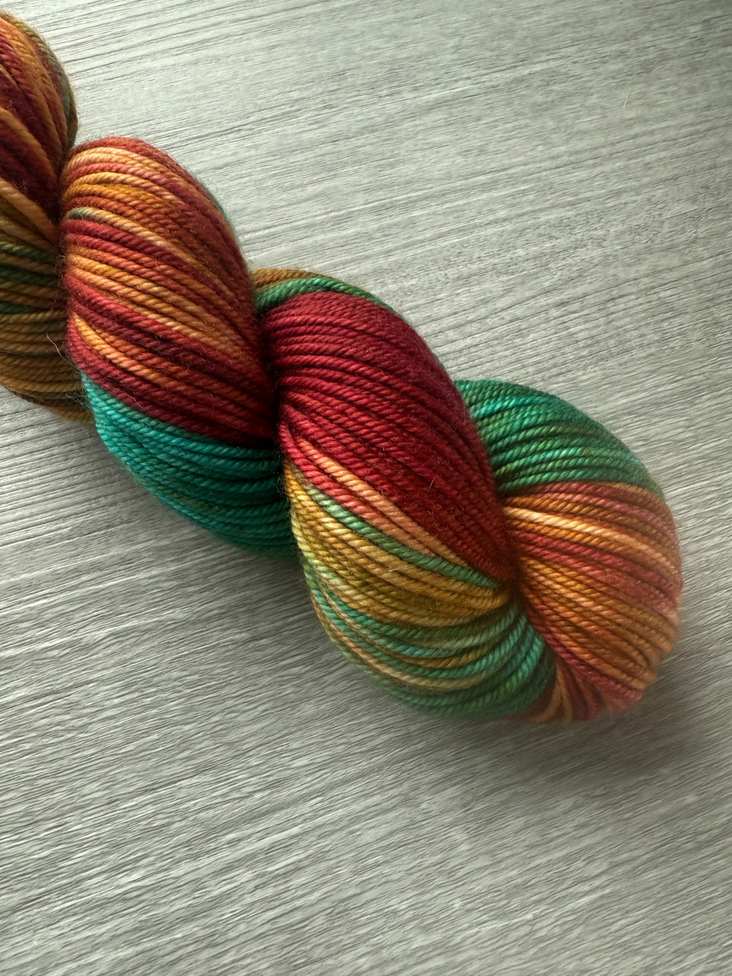Moroccan Tile Artisan Hand Dyed Merino Wool Yarn