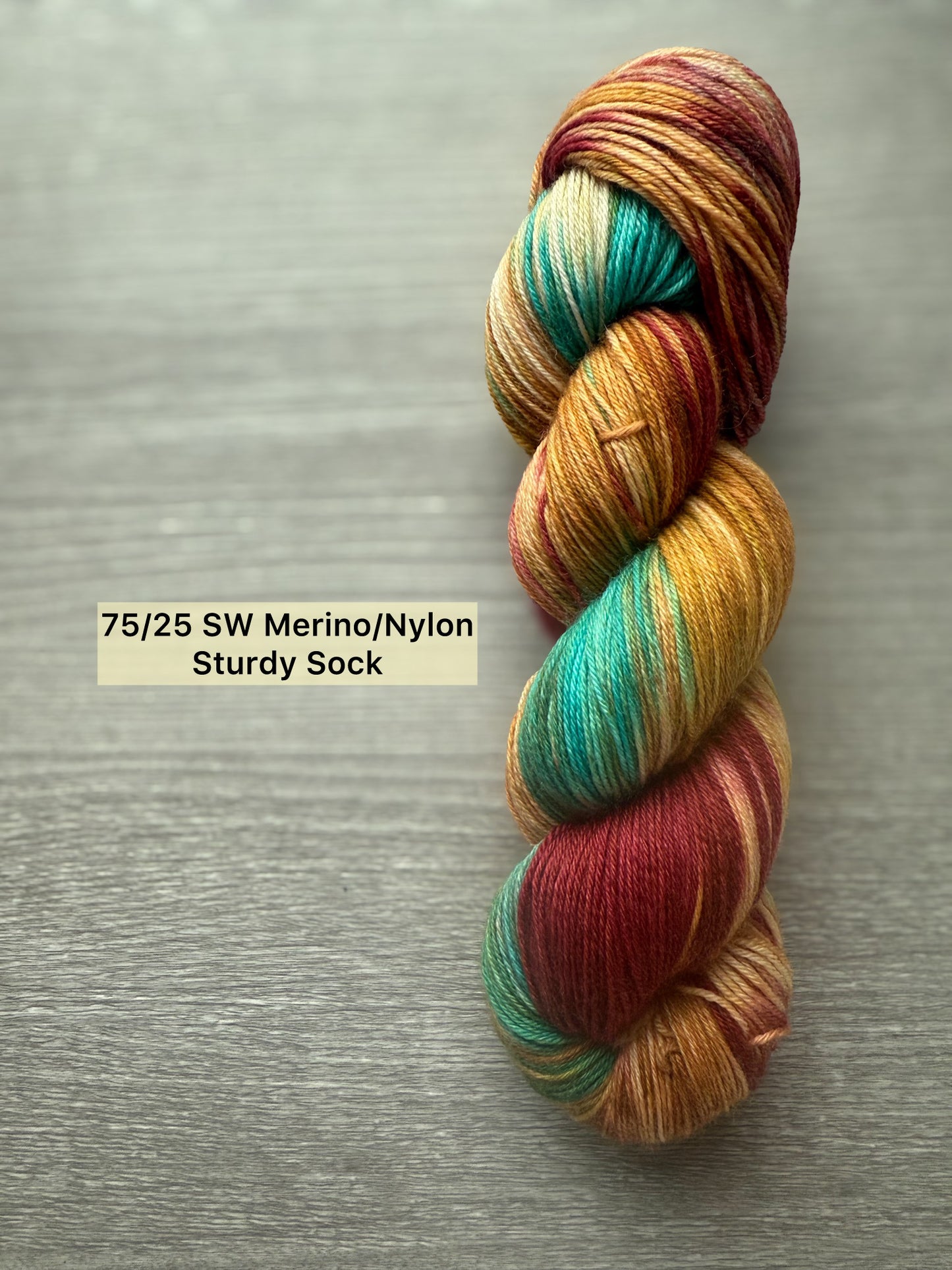 Moroccan Tile Artisan Hand Dyed Merino Wool Yarn