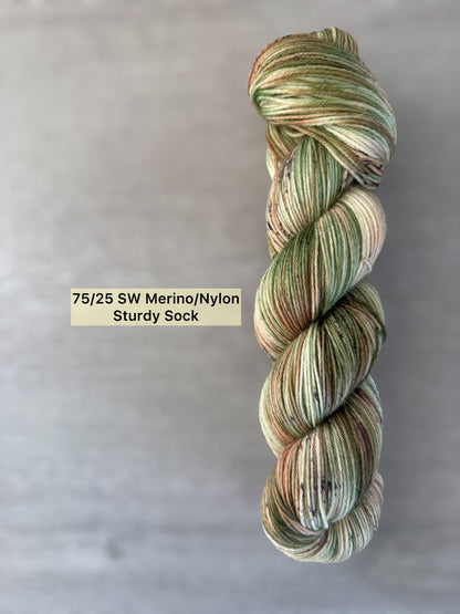 Mossy Timber Artisan Hand Dyed Merino Wool Yarn