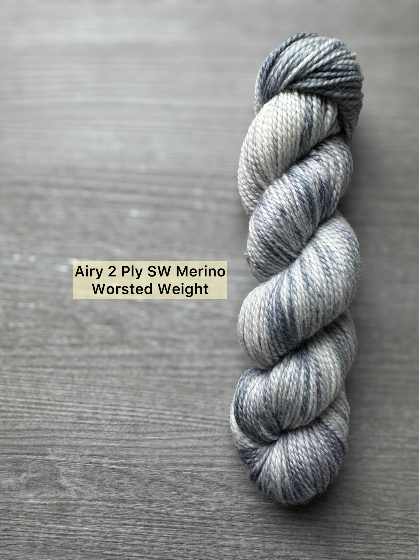 Overcast Days Artisan Hand Dyed Merino Wool Yarn