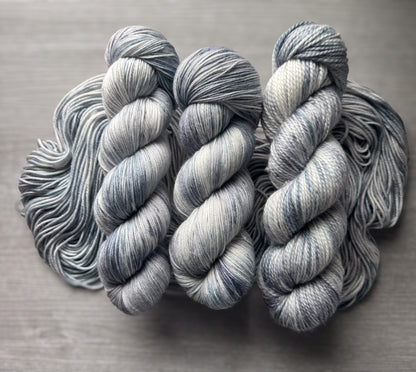 Overcast Days Artisan Hand Dyed Merino Wool Yarn