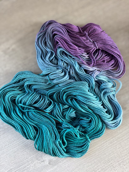 A Peacock Feather In My Cap Artisan Hand Dyed Merino Wool Yarn