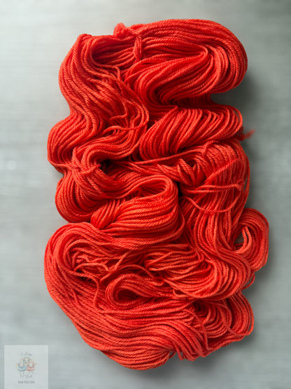 Persimmon Artisan Hand Dyed Merino Wool Yarn