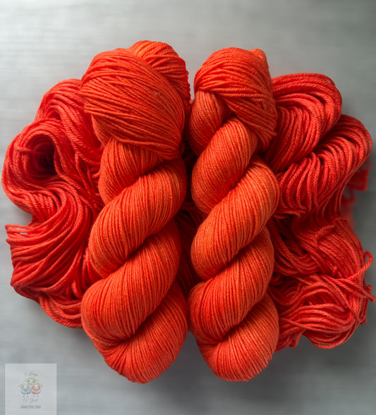 Persimmon Artisan Hand Dyed Merino Wool Yarn