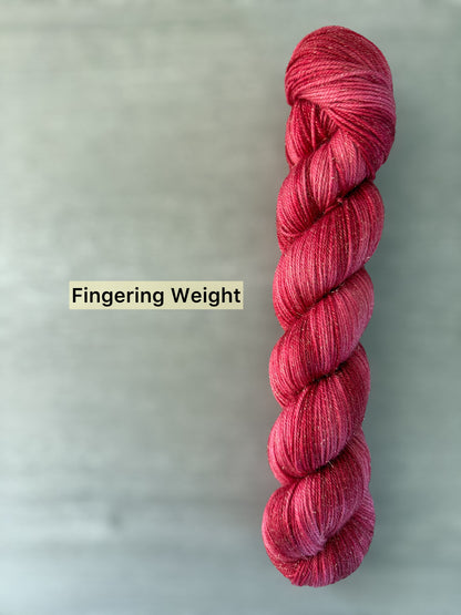 Poinsettia Artisan Hand Dyed Merino Wool Yarn