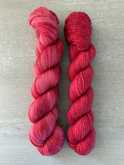 Poinsettia Artisan Hand Dyed Merino Wool Yarn